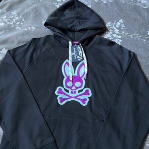 NWT Black Psycho Bunny Hoodie